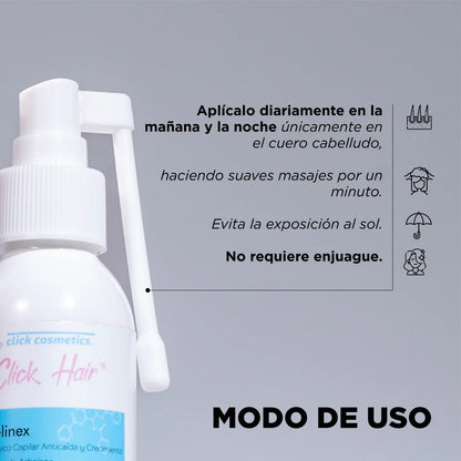 Pelinex Tonico capilar de crecimiento click hair